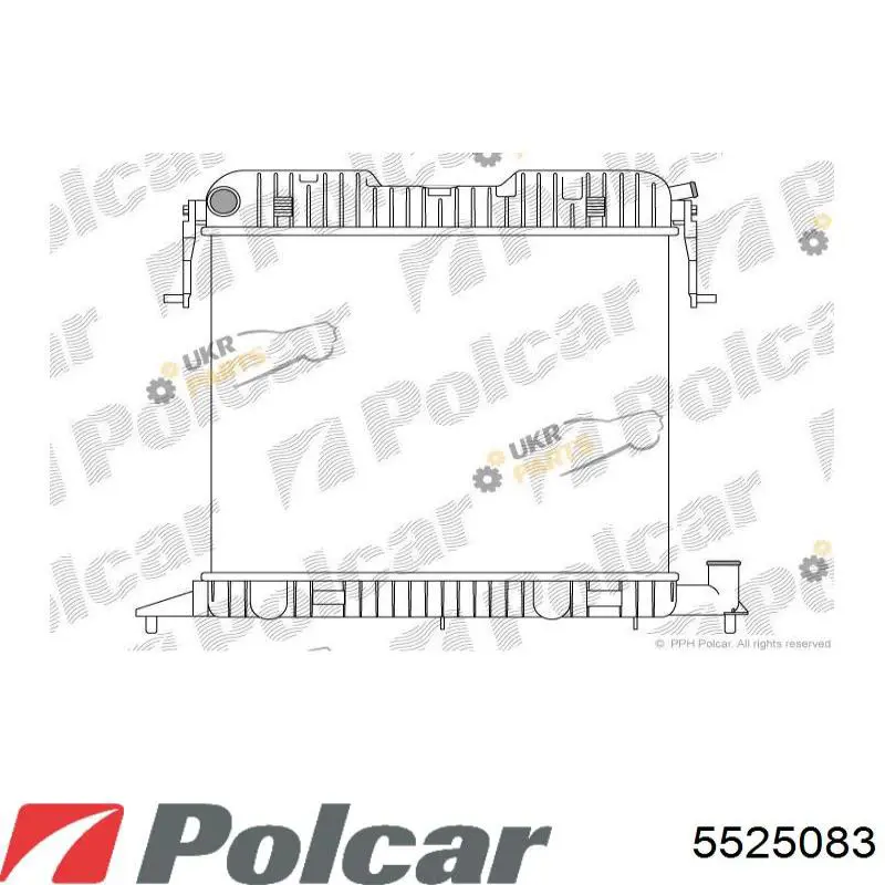 Радиатор 5525083 Polcar