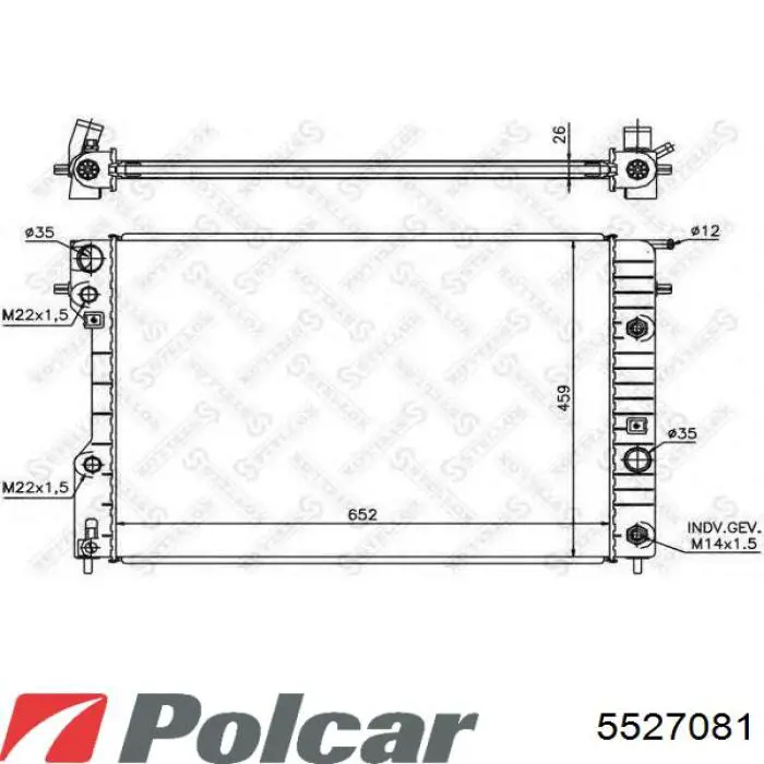 5527081 Polcar Радиатор основной