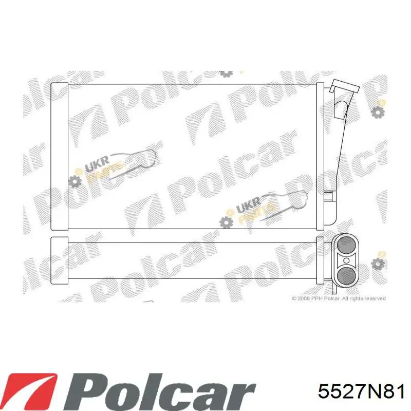 5527N81 Polcar радиатор печки