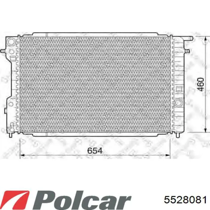 Радиатор 5528081 Polcar