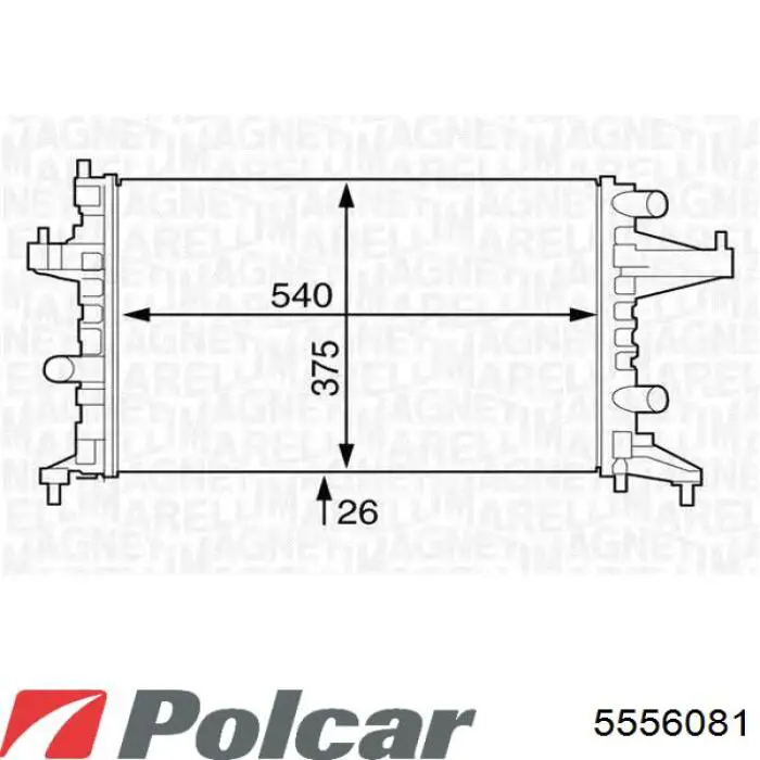 Радиатор AC247511 Maxgear