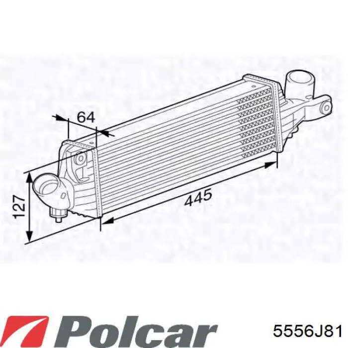 Интеркулер 5556J81 Polcar