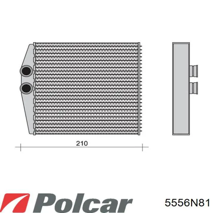 Radiador de forno (de aquecedor) Polcar 5556N81 preço, a partir de 78,54 USD