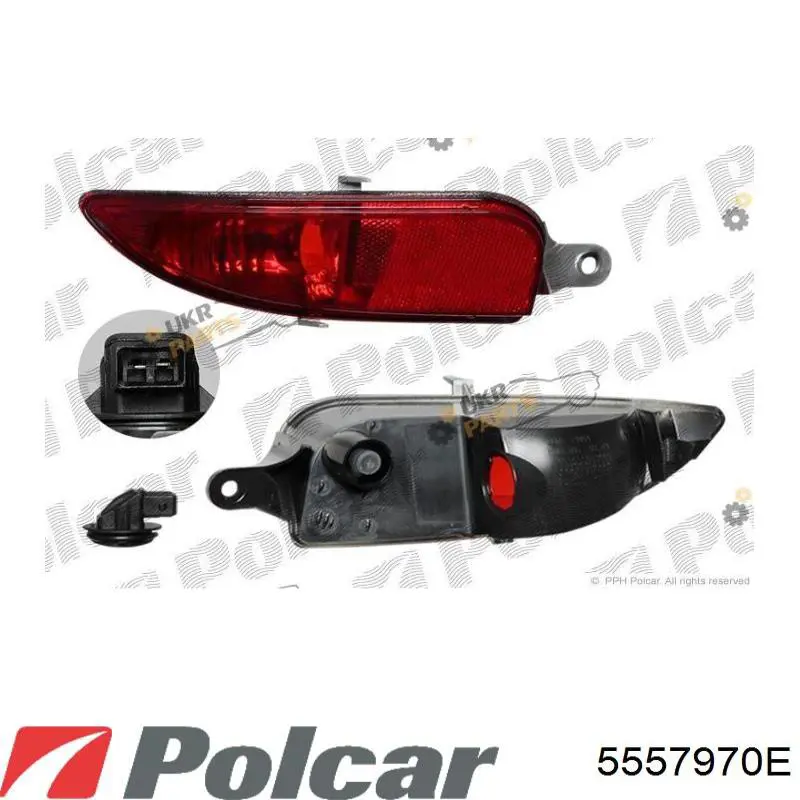 Фара противотуманная левая 5557971E Polcar