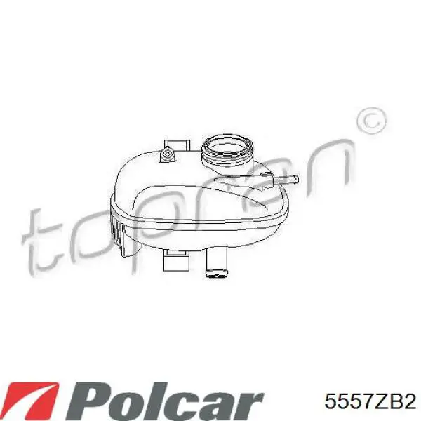 Бачок системы охлаждения 5557ZB2 Polcar