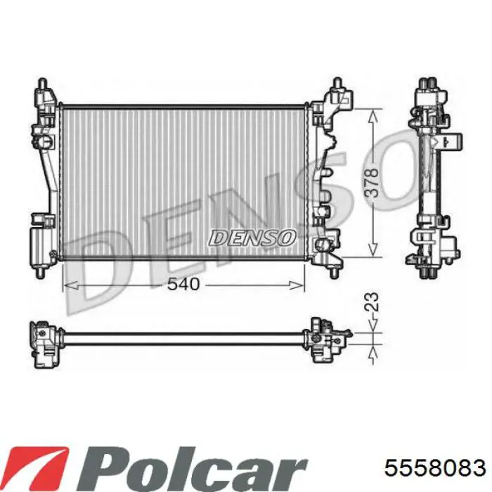 5558083 Polcar Радиатор основной