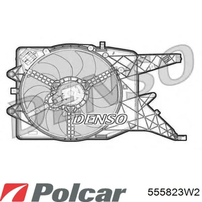 Крыльчатка радиатора охлаждения 555823W2 Polcar