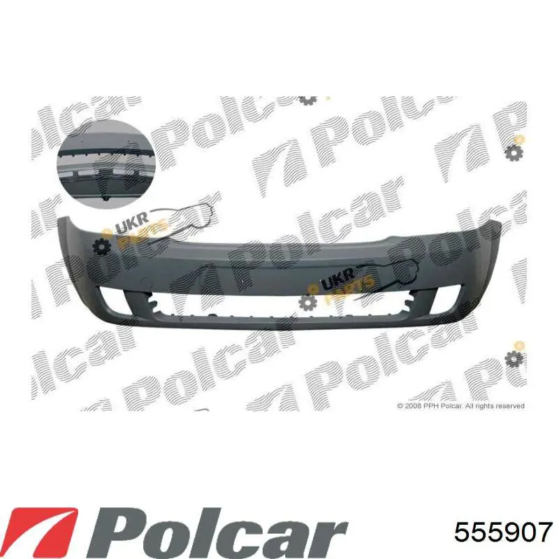 555907 Polcar Бампер передний в сборе