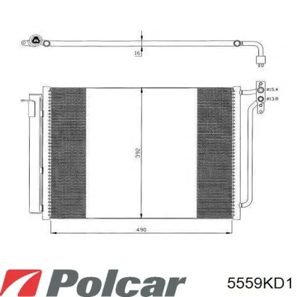 Купить 5559KD1 Polcar Осушитель кондиционера