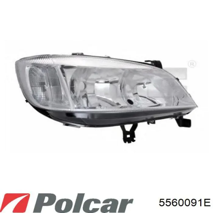 Левая фара 205737082B TYC