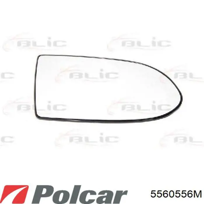 Стекло правого зеркала заднего вида 5560556M Polcar