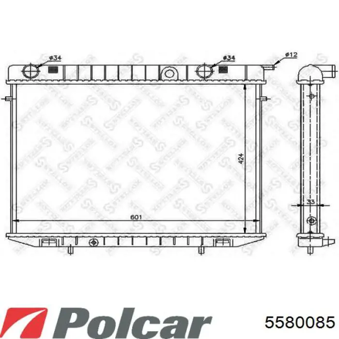 5580085 Polcar радиатор