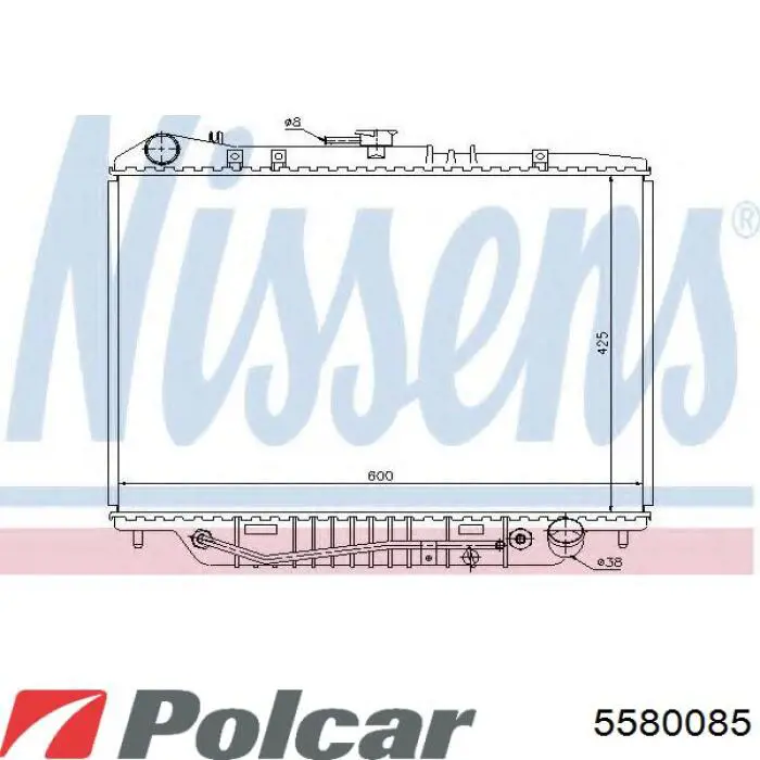5580085 Polcar Радиатор основной