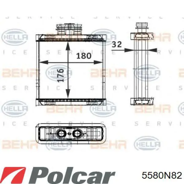 Купить AH153000S Mahle Original Радиатор печки
