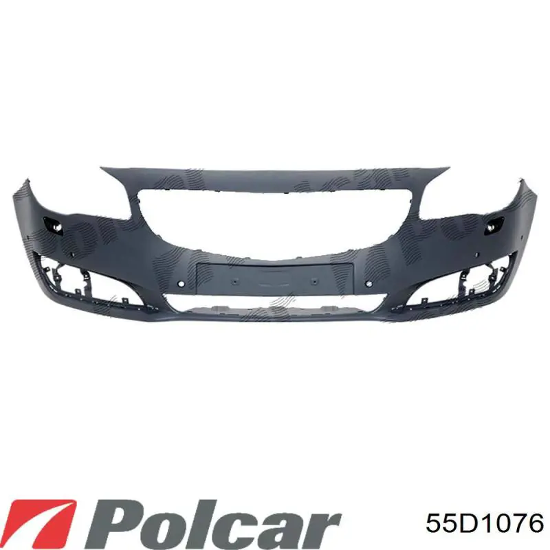 55D1076 Polcar Бампер передний в сборе