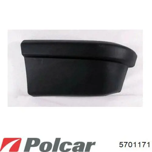 Бампер передний, левая часть 570117 Polcar