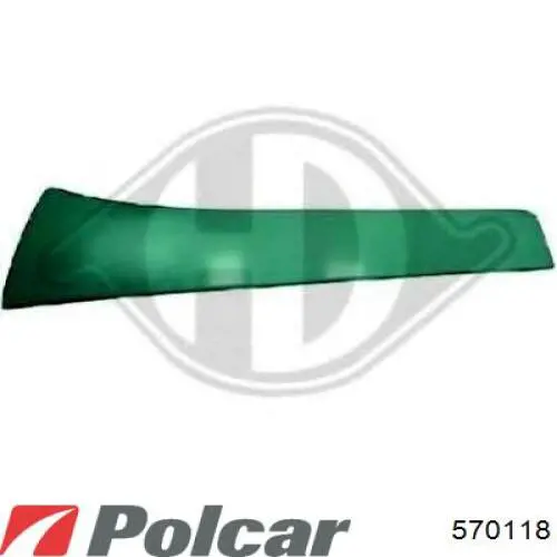 570118 Polcar Бампер передний клык правый