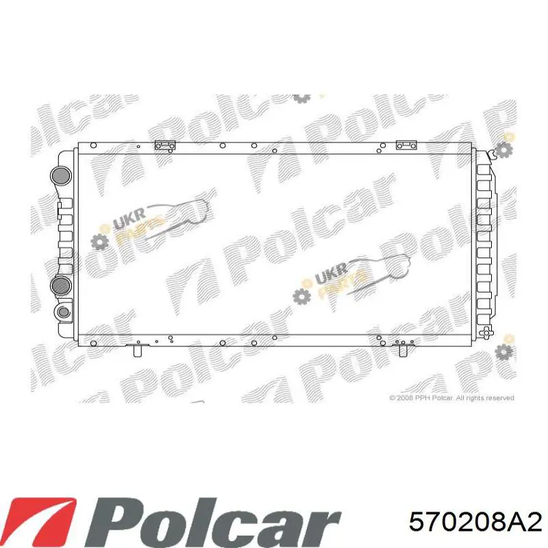 Радиатор 570208A2 Polcar