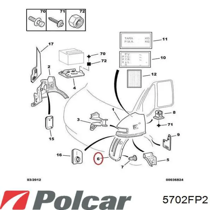  Polcar 5702FP2 цена, от 5.28 USD