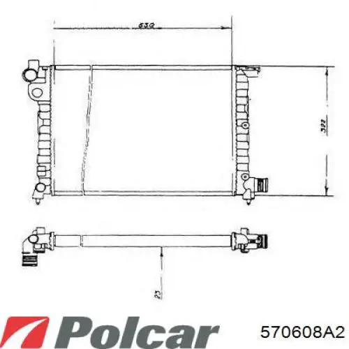 Радиатор 1301F5 Peugeot/Citroen