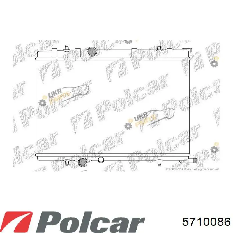 Радиатор 5710086 Polcar