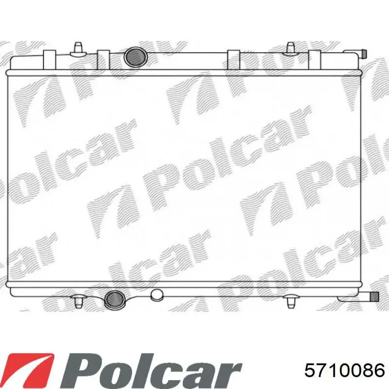 Radiador refrigeración del motor 5710086 Polcar