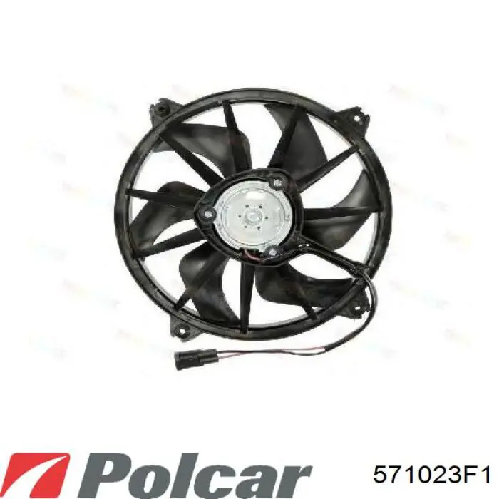 Купить 571023F1 Polcar Электровентилятор охлаждения в сборе (мотор+крыльчатка) левый