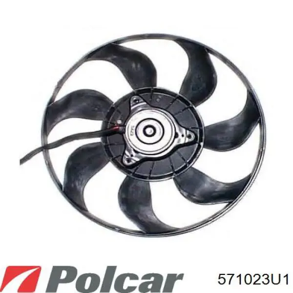 Вентилятор (крыльчатка) радиатора охлаждения Polcar 571023U1