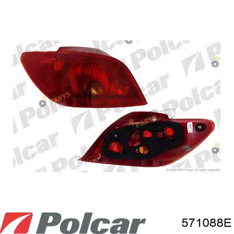 Фонарь задний правый 571088E Polcar