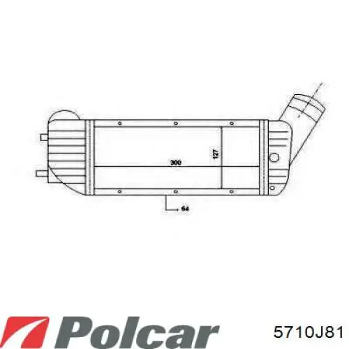 Купить 5710J81 Polcar Интеркулер