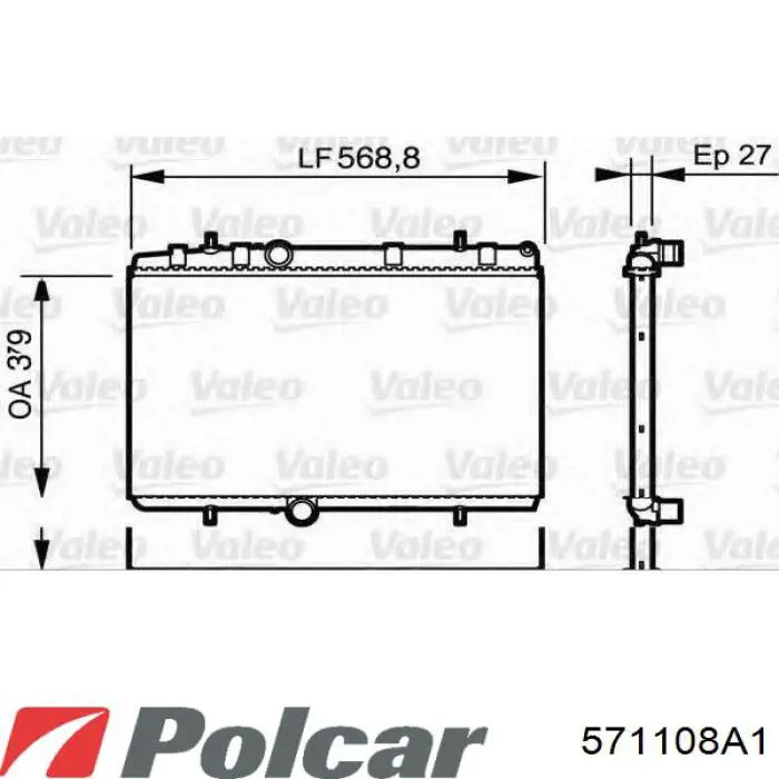571108A1 Polcar радиатор