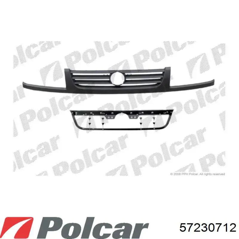 57230712 Polcar передний бампер