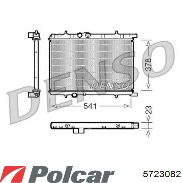 Радиатор охлаждения Polcar 5723082