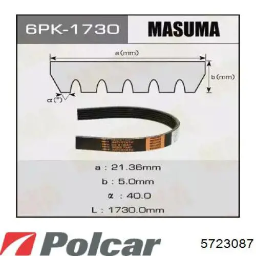 Купить 5723087 Polcar Радиатор водяной