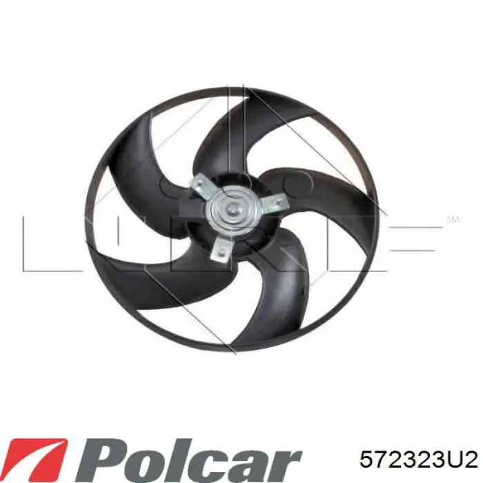 Электровентилятор охлаждения в сборе Polcar 572323U2 цена, от 29.43 USD