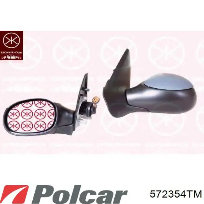 572354TM Polcar накладка (крышка зеркала заднего вида левая)