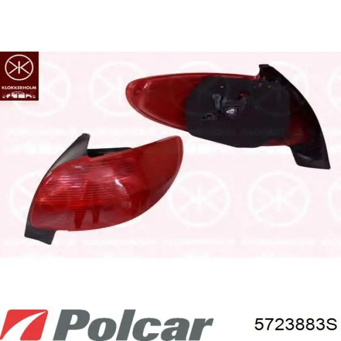 Фонарь задний правый 5723883S Polcar