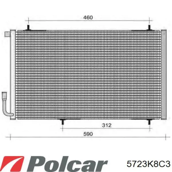 Конденсатор кондиционера Depo/Loro/Abakus 0380160013 цена, от 51.70 USD