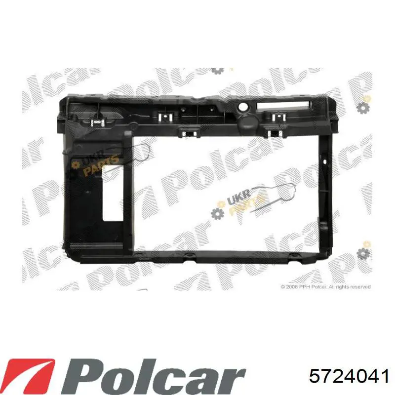 00007104KN Peugeot/Citroen suporte do radiador montado (painel de montagem de fixação das luzes)