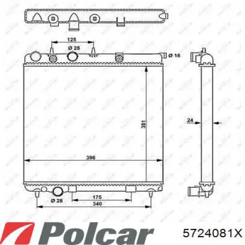 5724081X Polcar радиатор