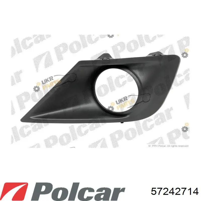 Купить 7452ZX Peugeot/Citroen Ободок (окантовка) фары противотуманной правой