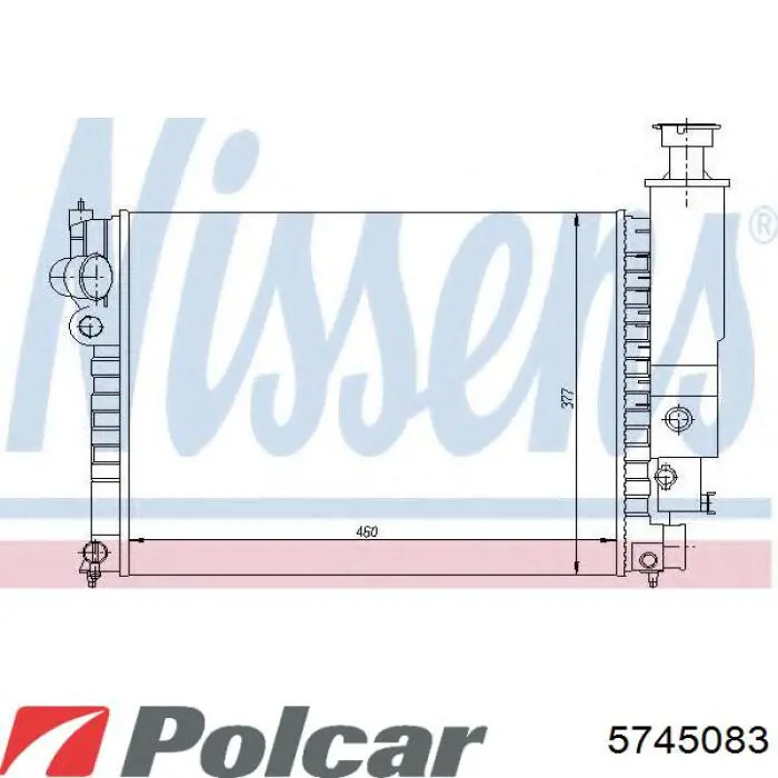 Радиатор 5745083 Polcar