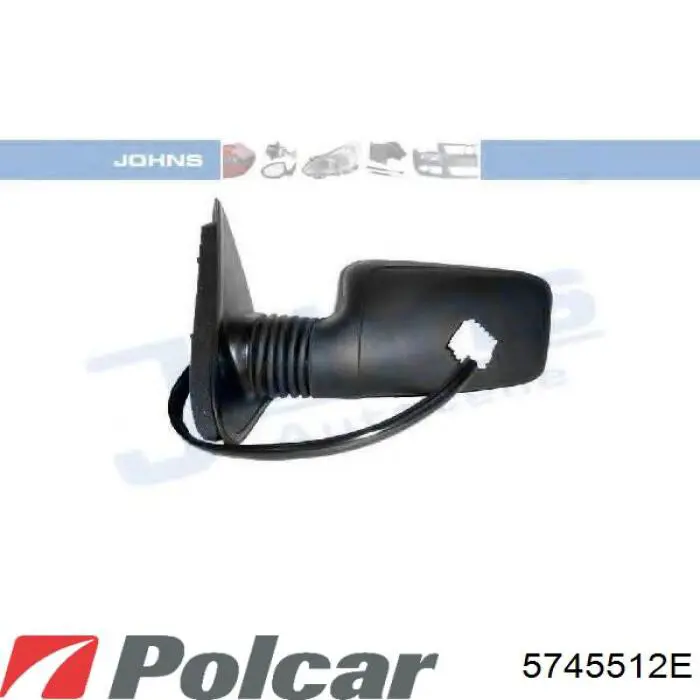 Левое боковое зеркало 00008148J1 Peugeot/Citroen