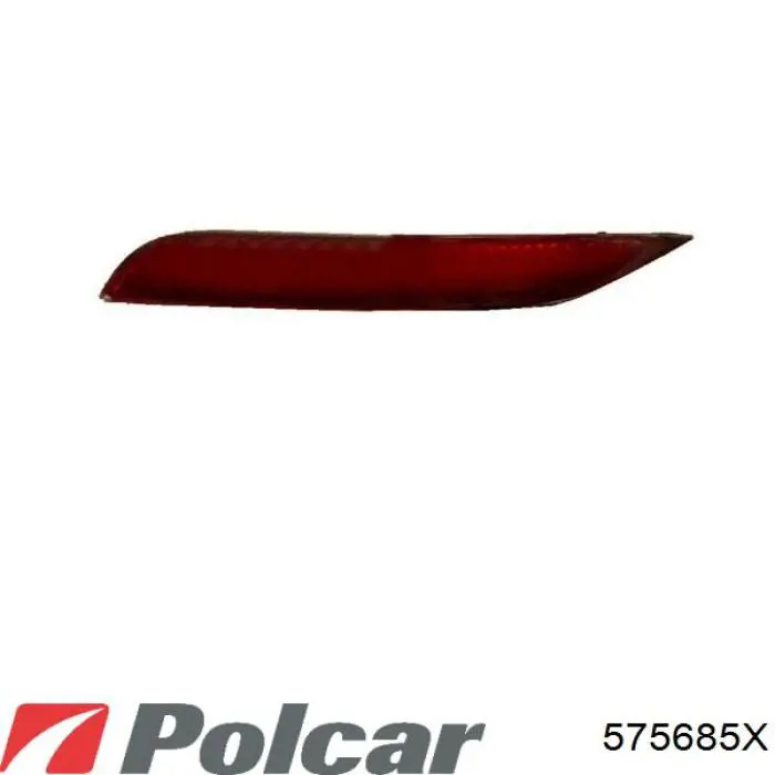 575685-X Polcar катафот (отражатель заднего бампера левый)