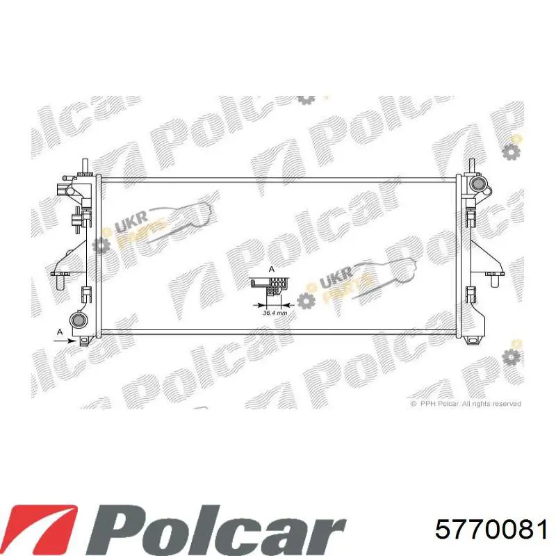 5770081 Polcar радиатор