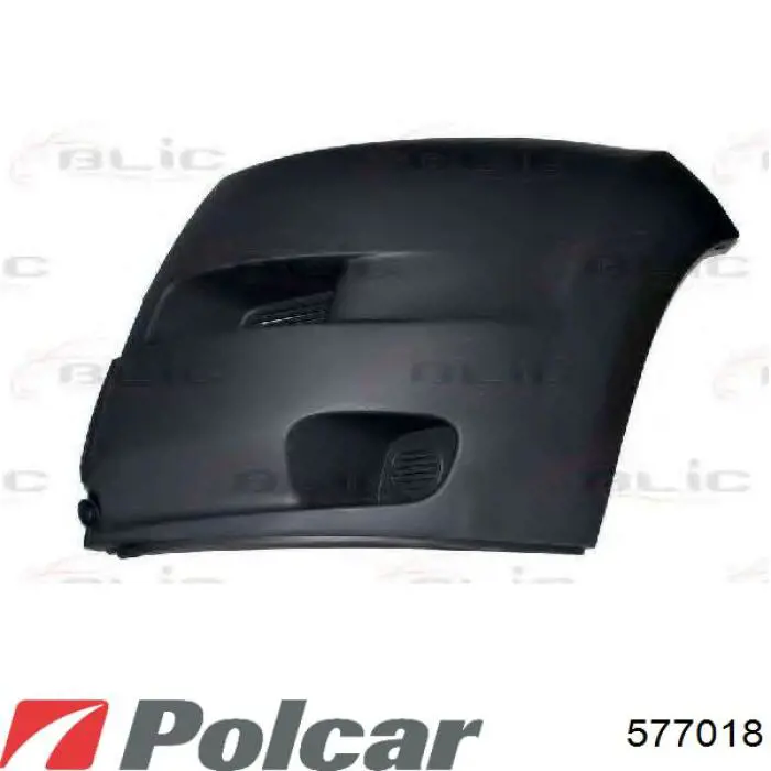 Бампер передний, правая часть 577018 Polcar