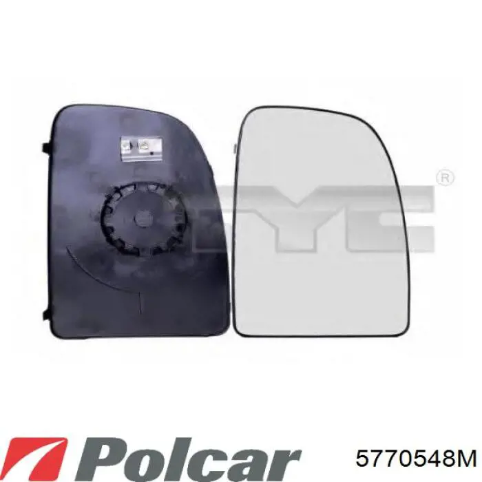 Стекло левого зеркала заднего вида 5770548M Polcar