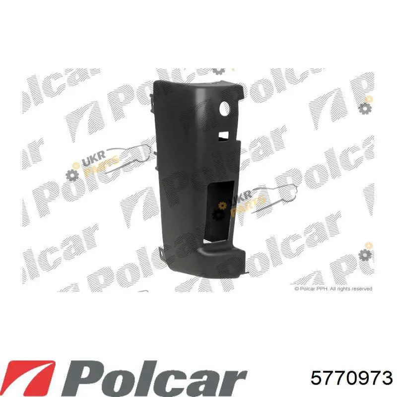 577097-3 Polcar бампер задний, левая часть