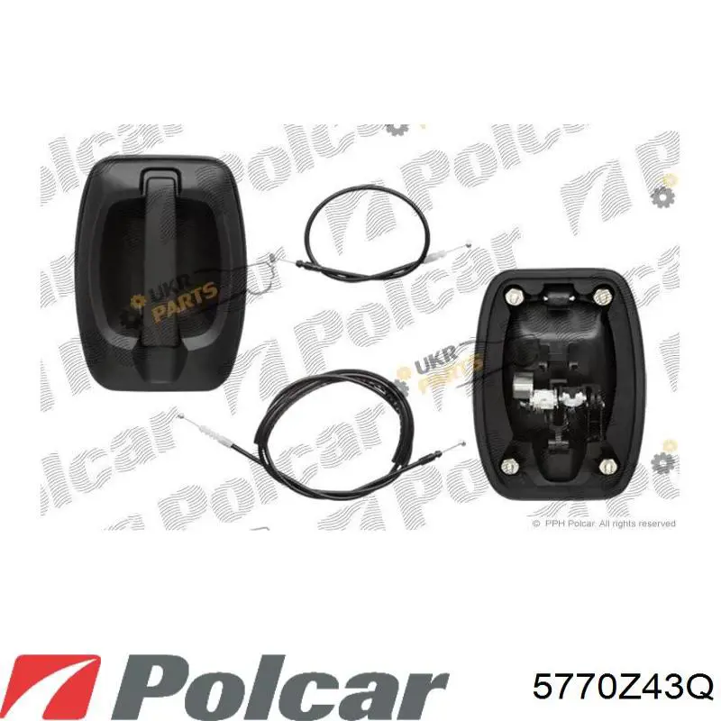 Ручка боковой двери наружная 5770Z43Q Polcar