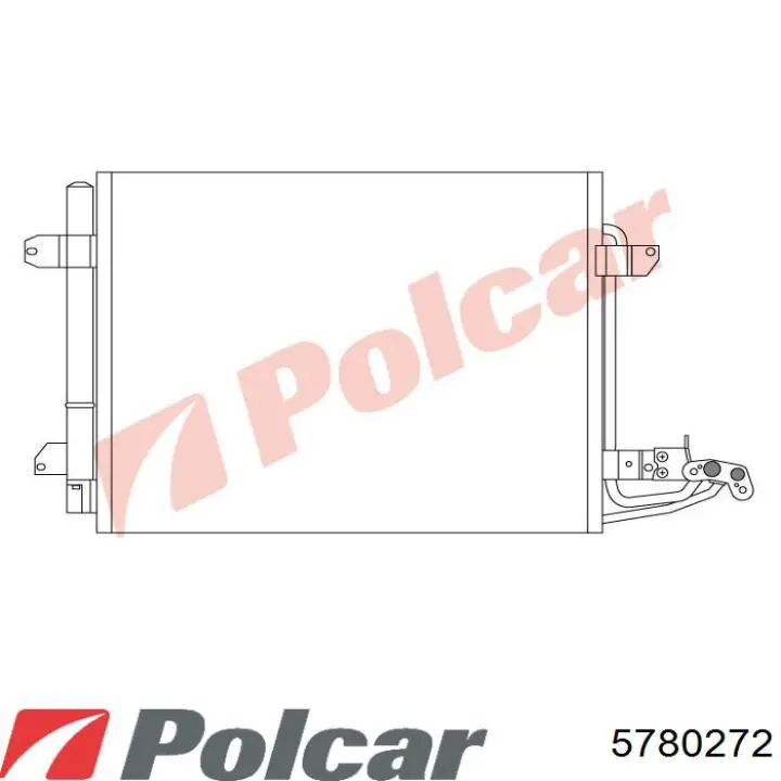 5780272 Polcar Заглушка ПТФ бампера переднего правая